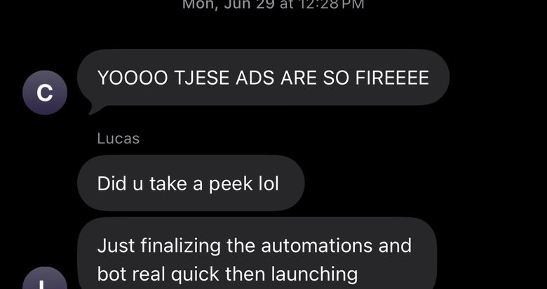 Client text message