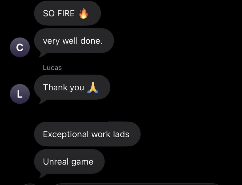 Client text message