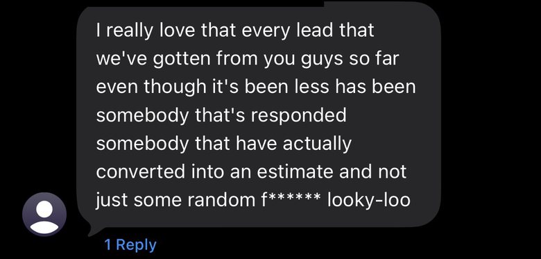 Client text message