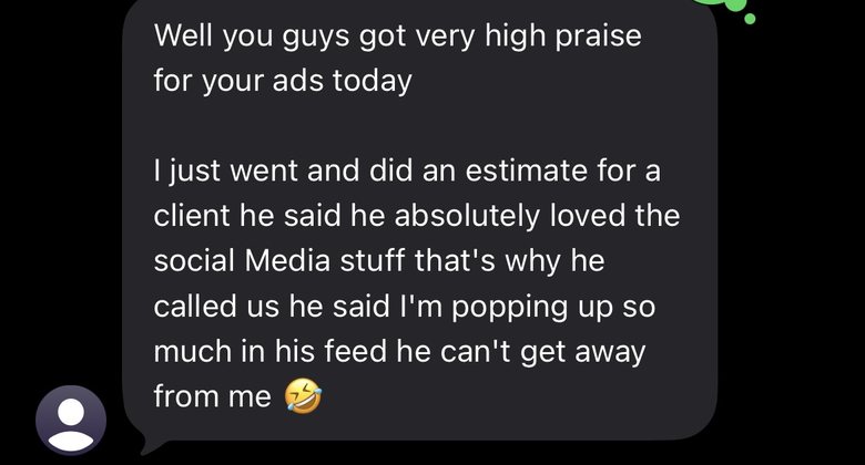 Client text message